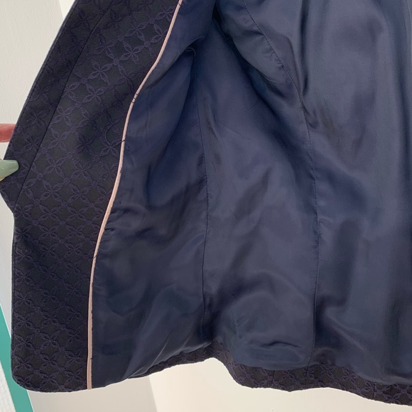 Collarless 3/4 sleeve blazer - Picture 5 of 8